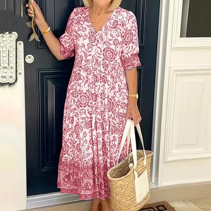 W&W Mode | Mit V-Ausschnitt Und Blumenmuster