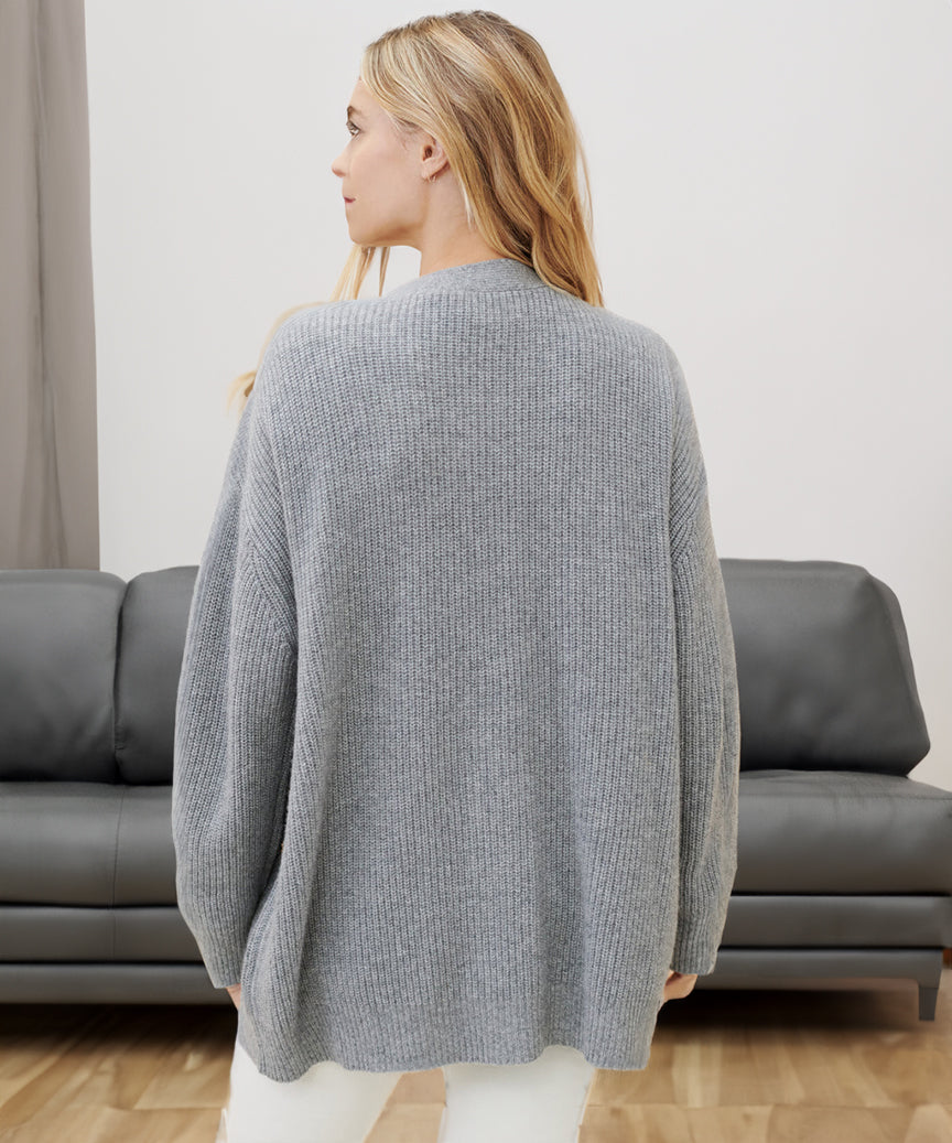 W&W Mode | Strickjacke Übergröße Knopfleiste Strickjacke Damenbekleidung