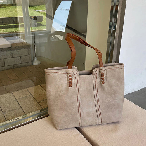 W&W Mode | Minimalistische Kunstleder Tragetasche für Frauen