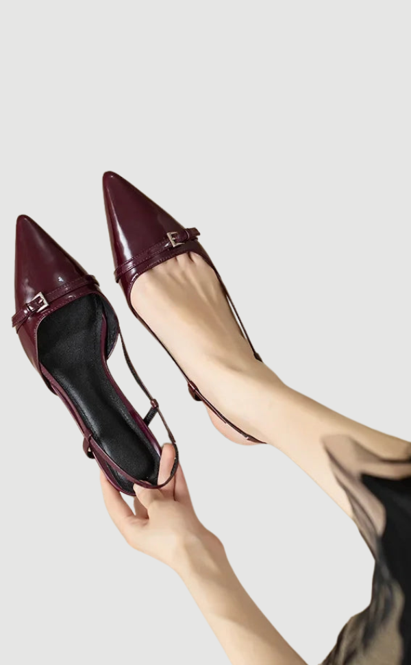 W&W Mode | Lackleder Sandalen mit komfortablem Blockabsatz