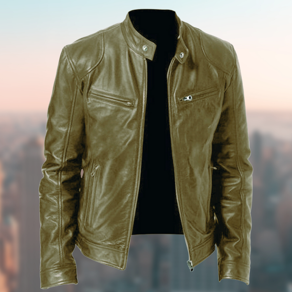 W&W Mode | Modische Lederjacke Für Männer