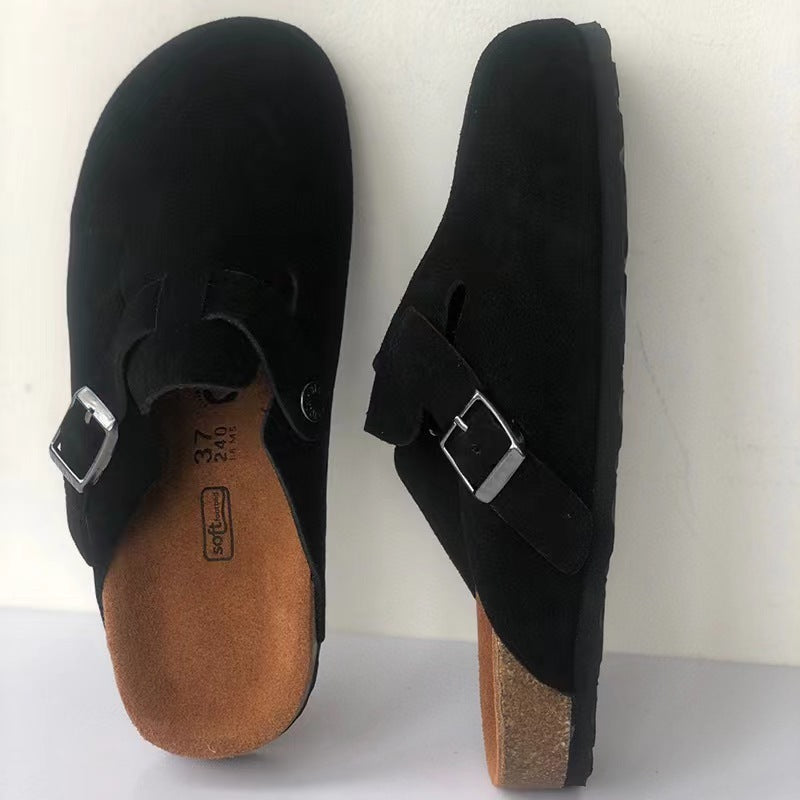 W&W Mode | Unisex-Sandalen - Leder-Komfort