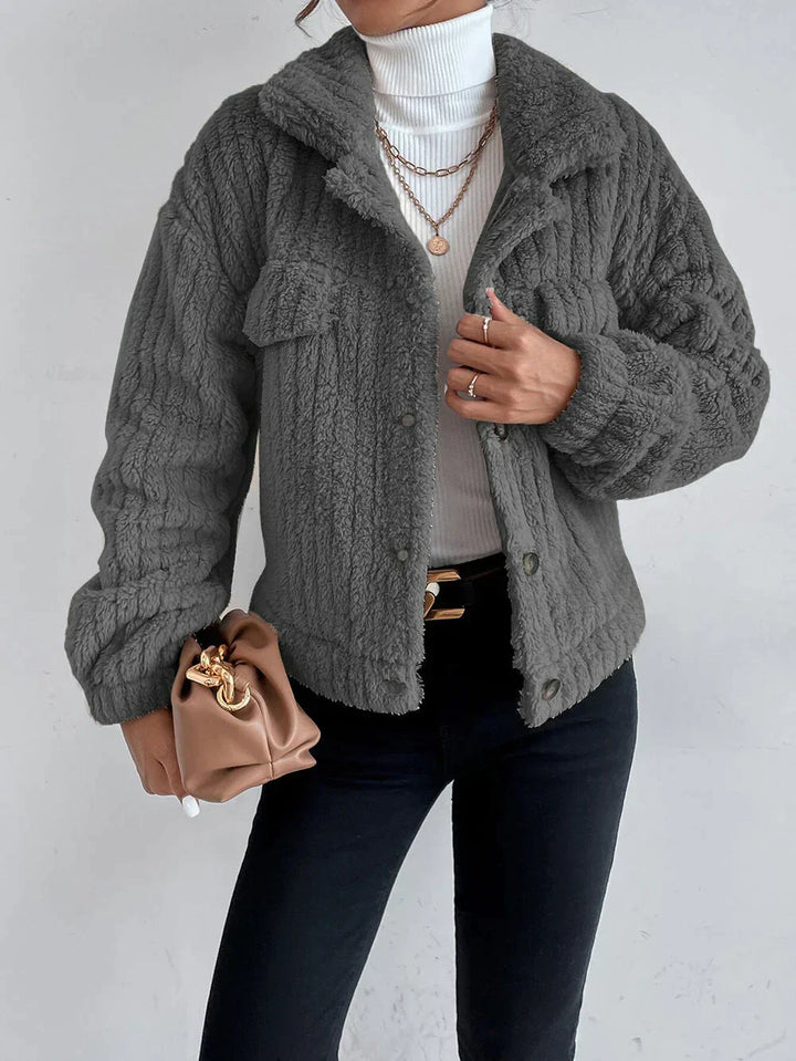 W&W Mode | Dicke Plüschjacke für Frauen