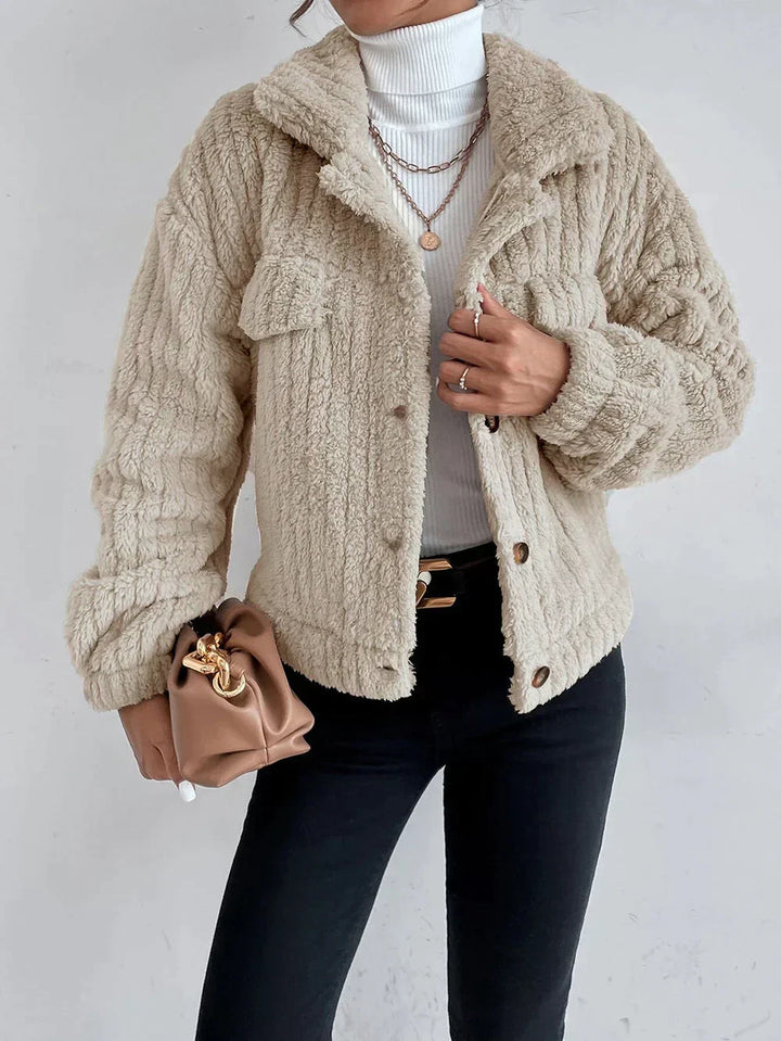 W&W Mode | Dicke Plüschjacke für Frauen