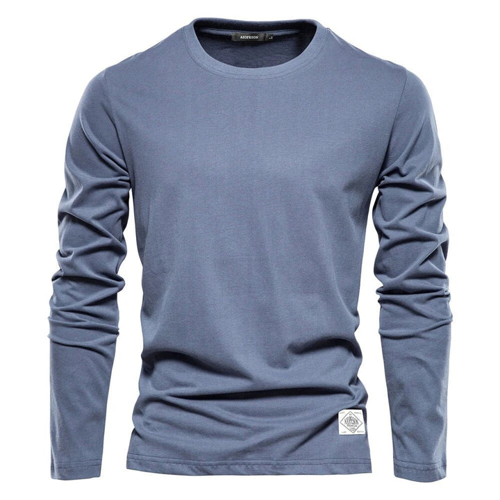W&W Mode - Langärmeliges T-Shirt mit O-Ausschnitt