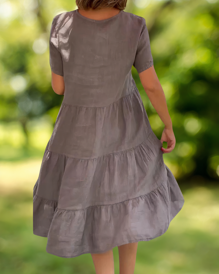 W&W Mode | Baumwoll-Leinen Kleid