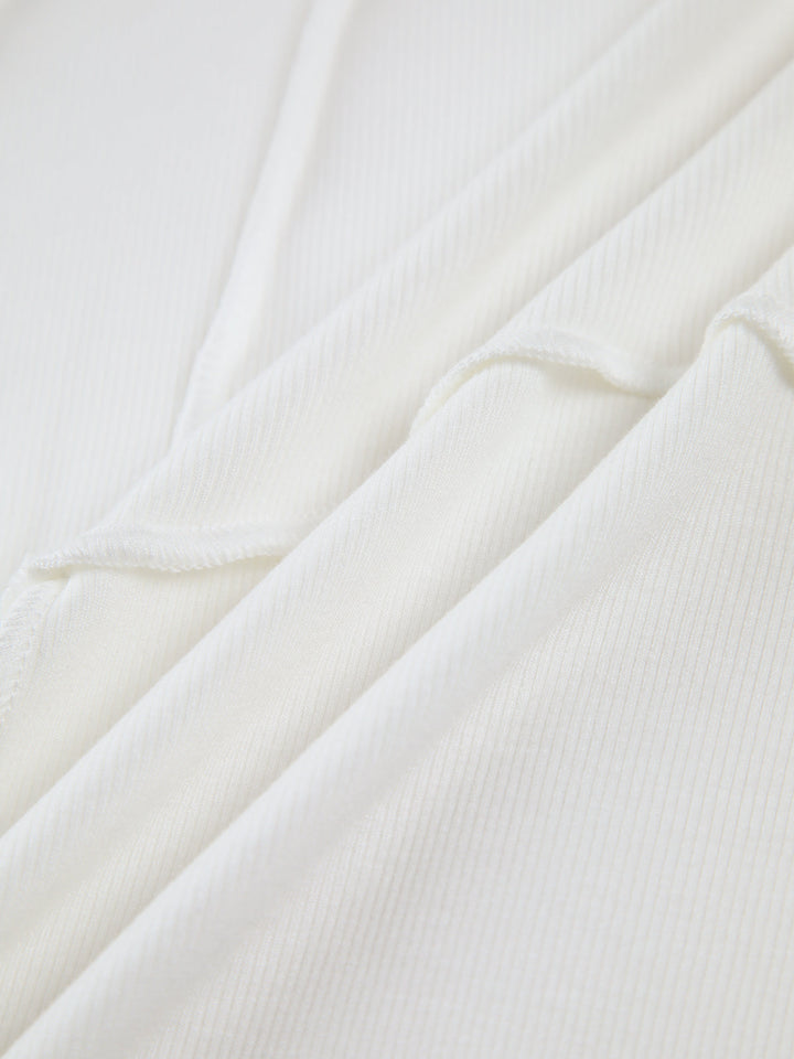 W&W Mode | Oberteil Rundhalsausschnitt schmale Passform Basic Langarmshirt Damenbekleidung