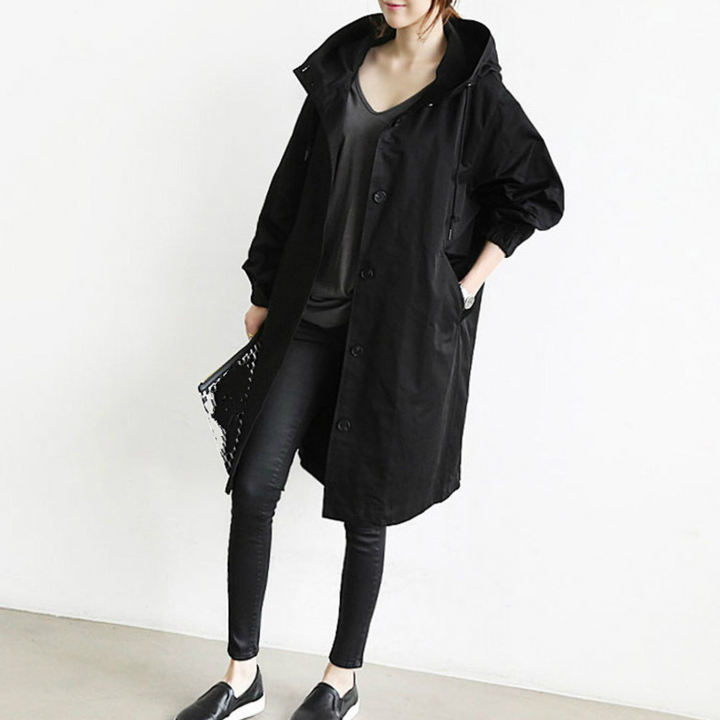 W&W Mode - Langer Trenchcoat für Damen
