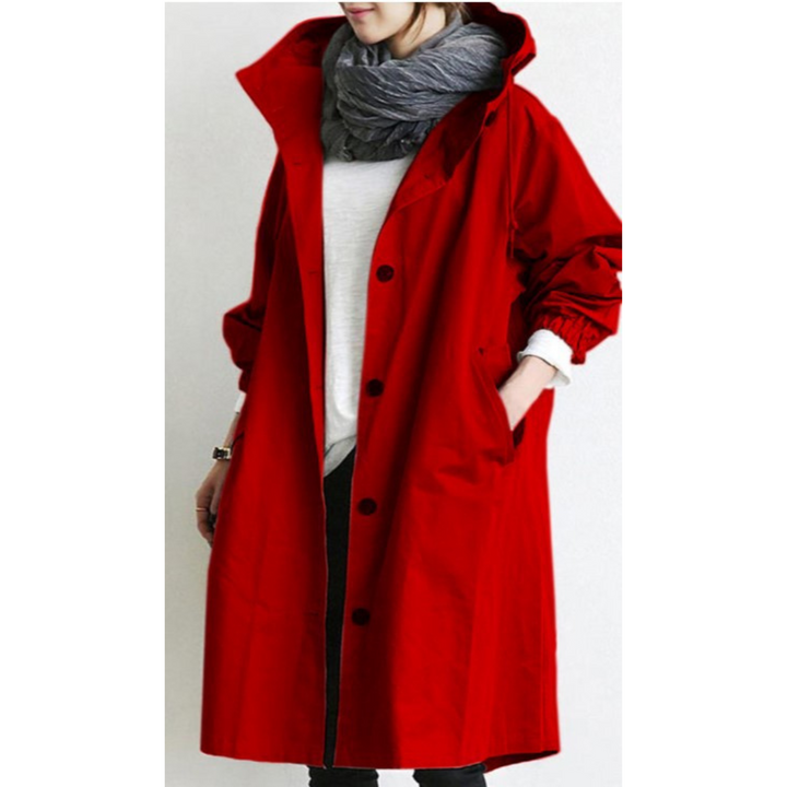 W&W Mode - Langer Trenchcoat für Damen