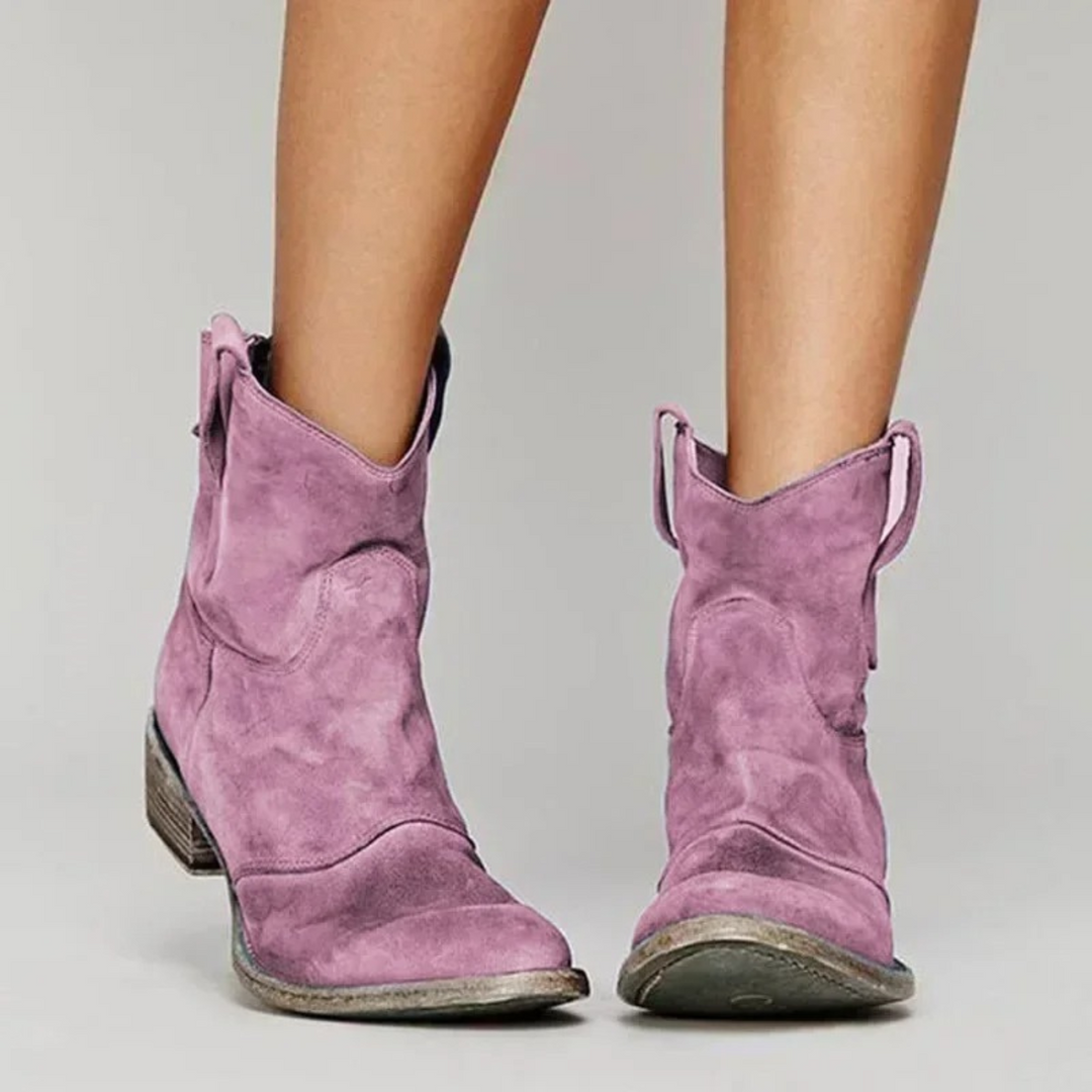 W&W Mode | Leder-Cowboy-Stiefel für Damen