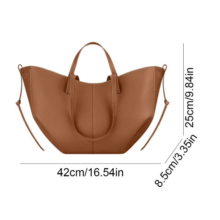 W&W Mode | Vintage Kunstleder Schultertasche Große Tragetasche