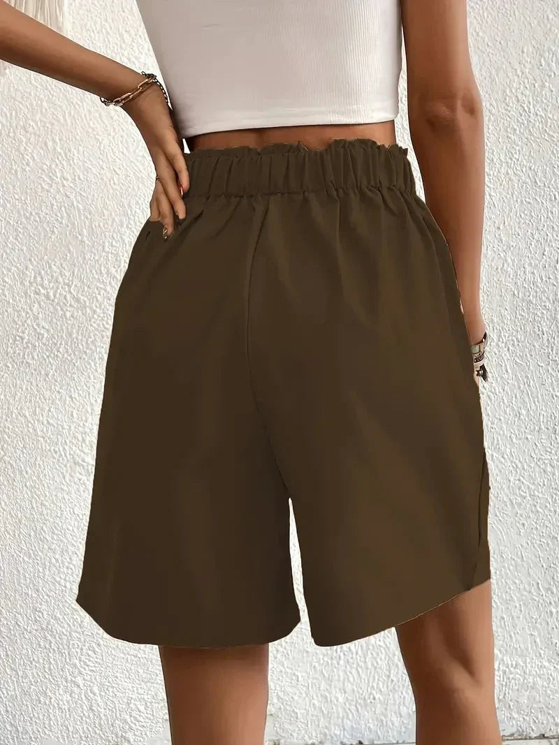 W&W Mode | Hochtaillierte Leinenshorts für Damen