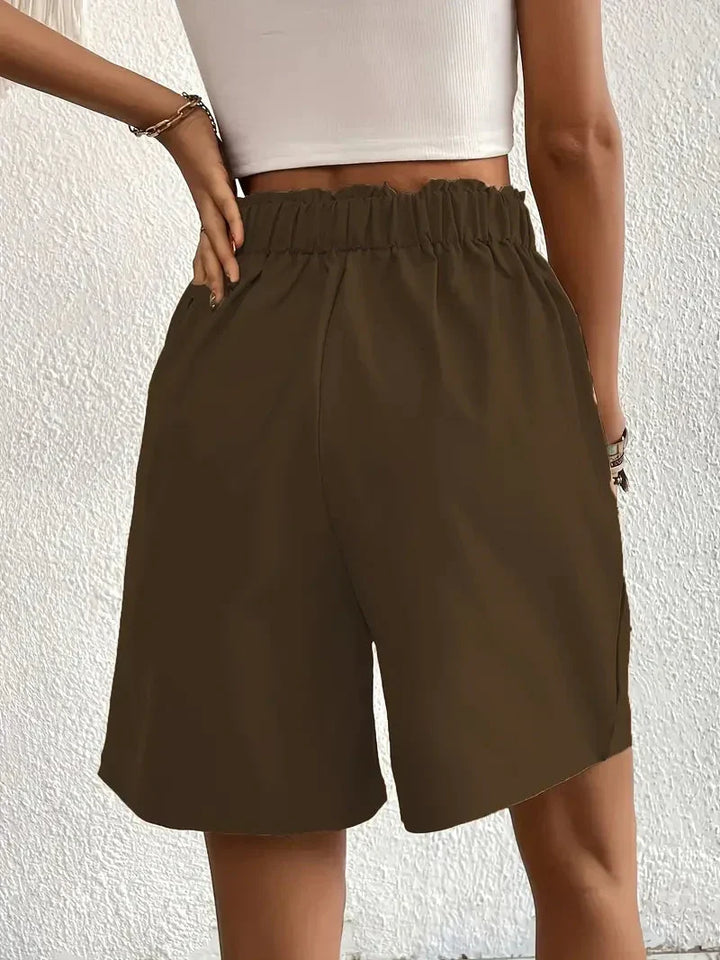 W&W Mode | Hochtaillierte Leinenshorts für Damen