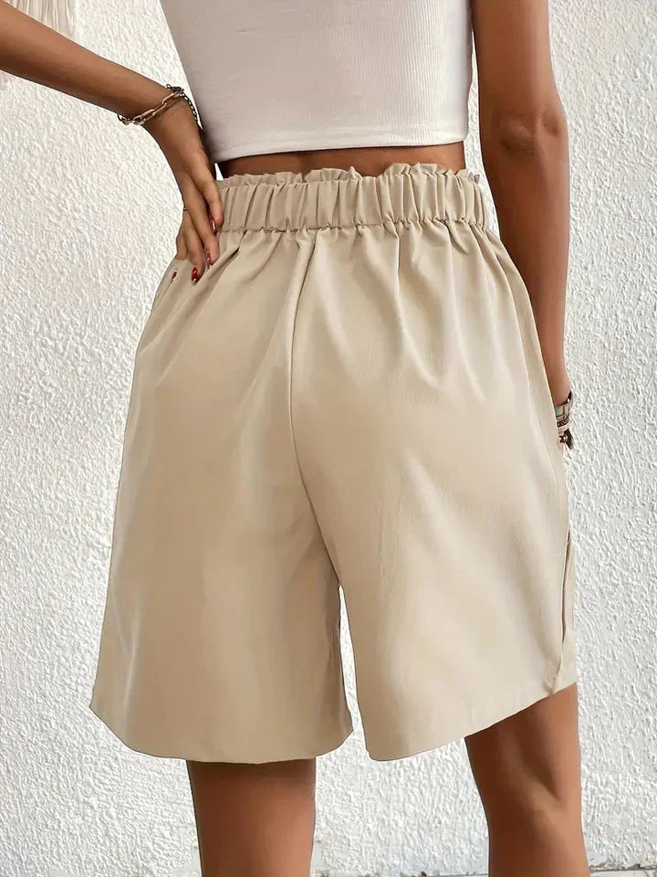 W&W Mode | Hochtaillierte Leinenshorts für Damen