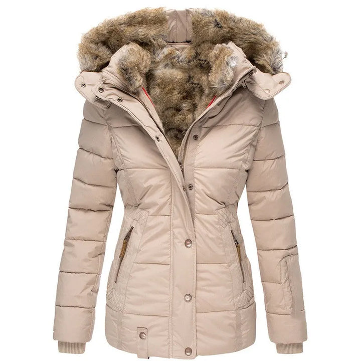 W&W Mode | Wintermantel mit Kunstfellfutter