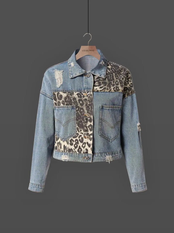W&W Mode | Leoparden-Jeansjacke