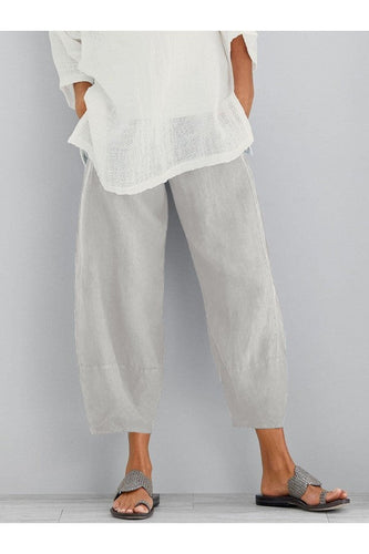W&W Mode | Lockere Passform Knöchellange Sommerhose Damenhose