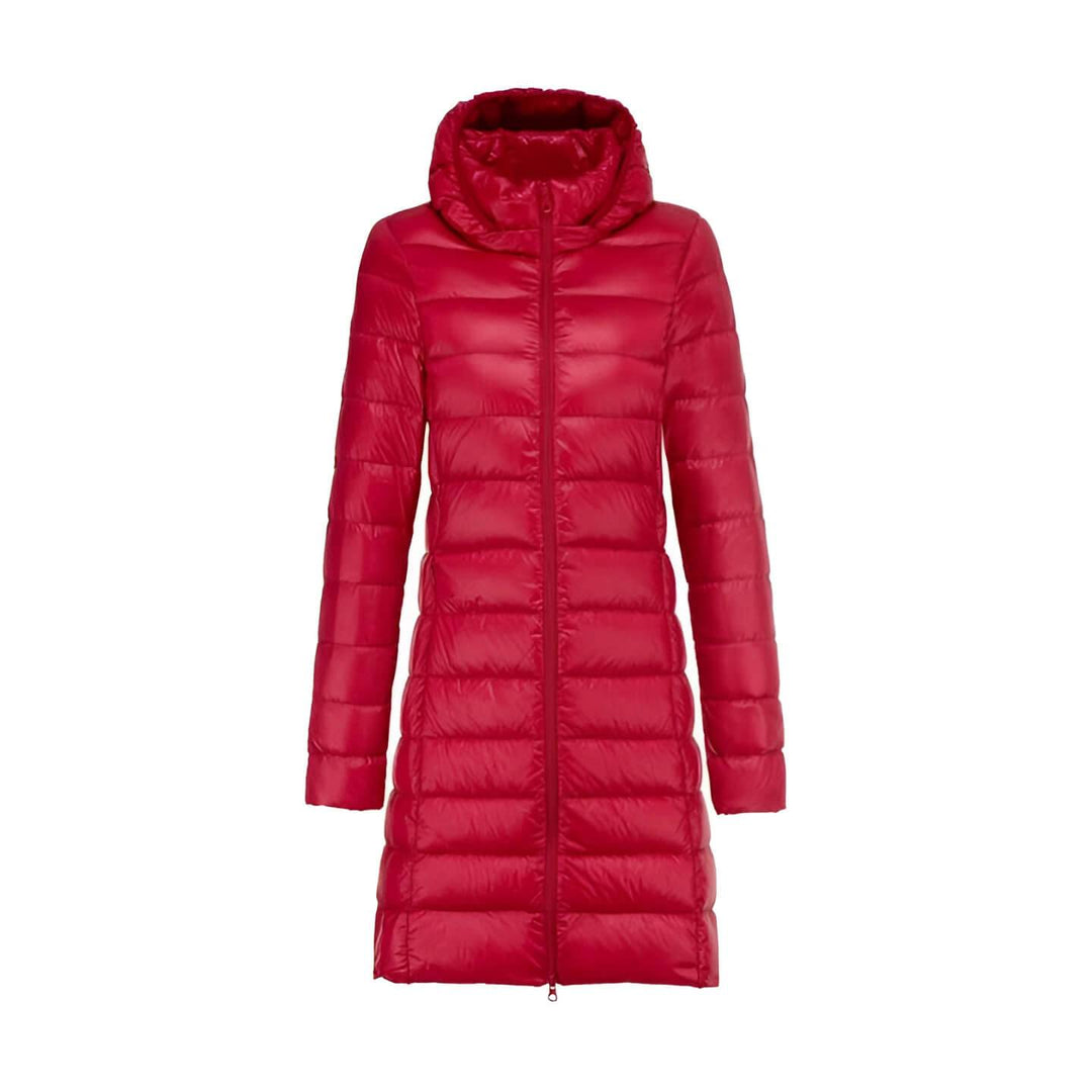 Damenlangjacke mit Kapuze