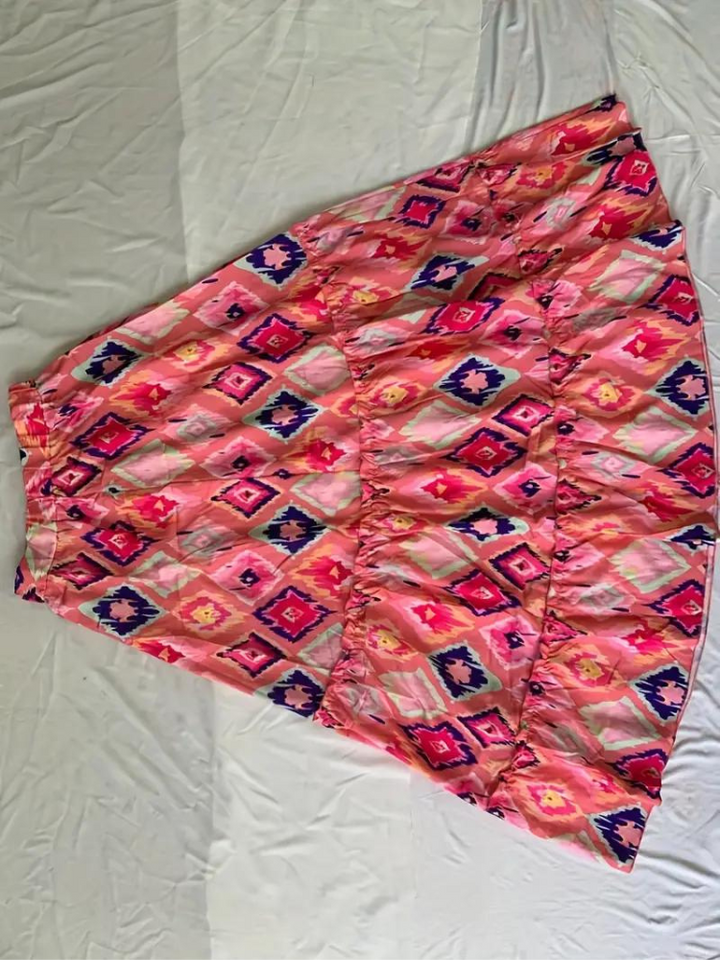 Damen Boho-Maxirock mit Rüschen