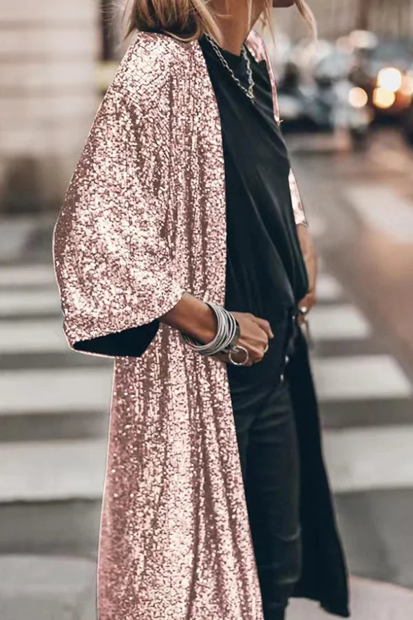 W&W Mode | Modischer Pailletten-Cardigan
