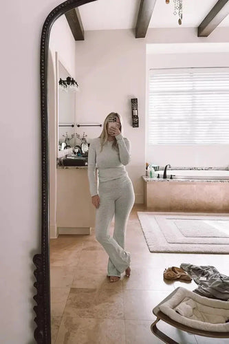 W&W Mode | Set Bequeme, dehnbare Schlaghosen für Frauen Loungewear