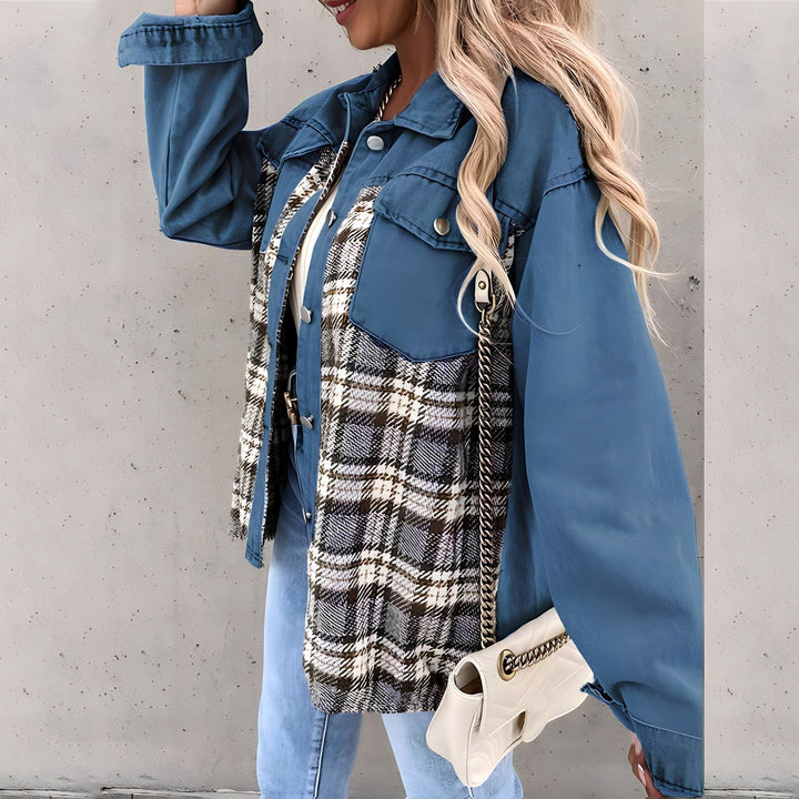 Karierte Jacke für Damen