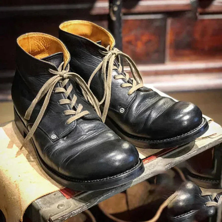 W&W Mode | Bequeme Stiefelette mit Runder Zehe und Rutschfester Sohle