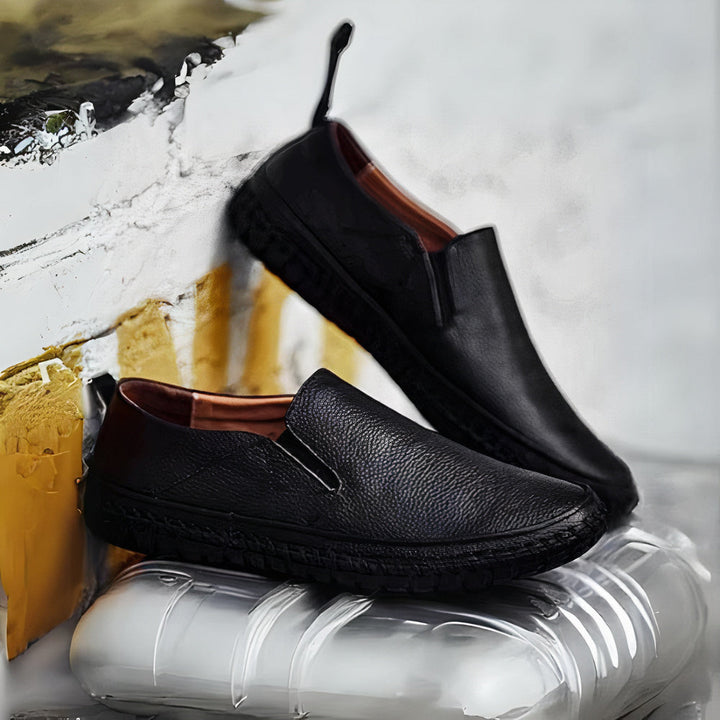 W&W Mode | Leder Premium Slipper Herren