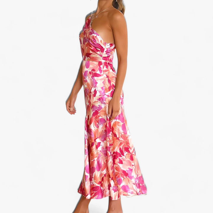 Gedrucktes Kleid - Eleganter Floraler Charme