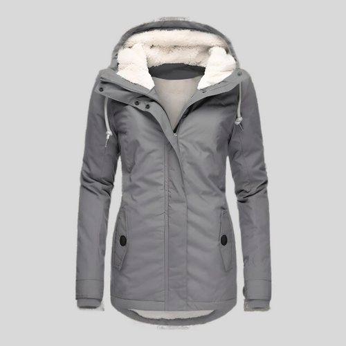 W&W Mode | Lange Wasserdichte Winterjacke Mit Kapuze & Futter