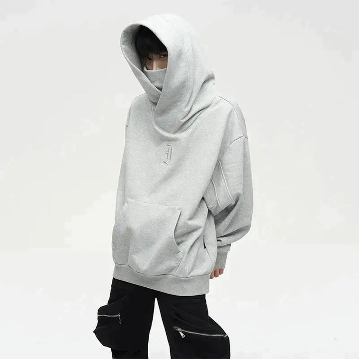 W&W Mode | Ninja-Hoodie Mit Doppeltem Ausschnitt
