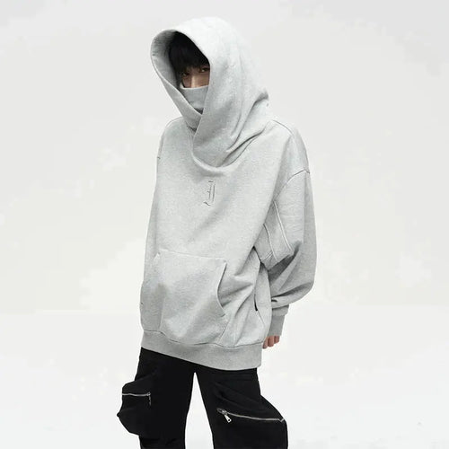 W&W Mode | Ninja-Hoodie Mit Doppeltem Ausschnitt