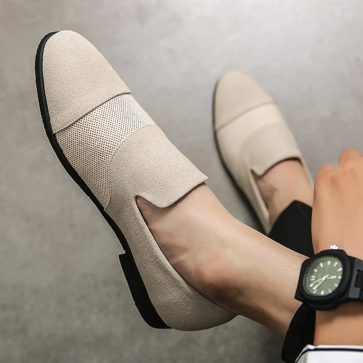 W&W Mode | Herren Luxe Leder Frosted Loafers