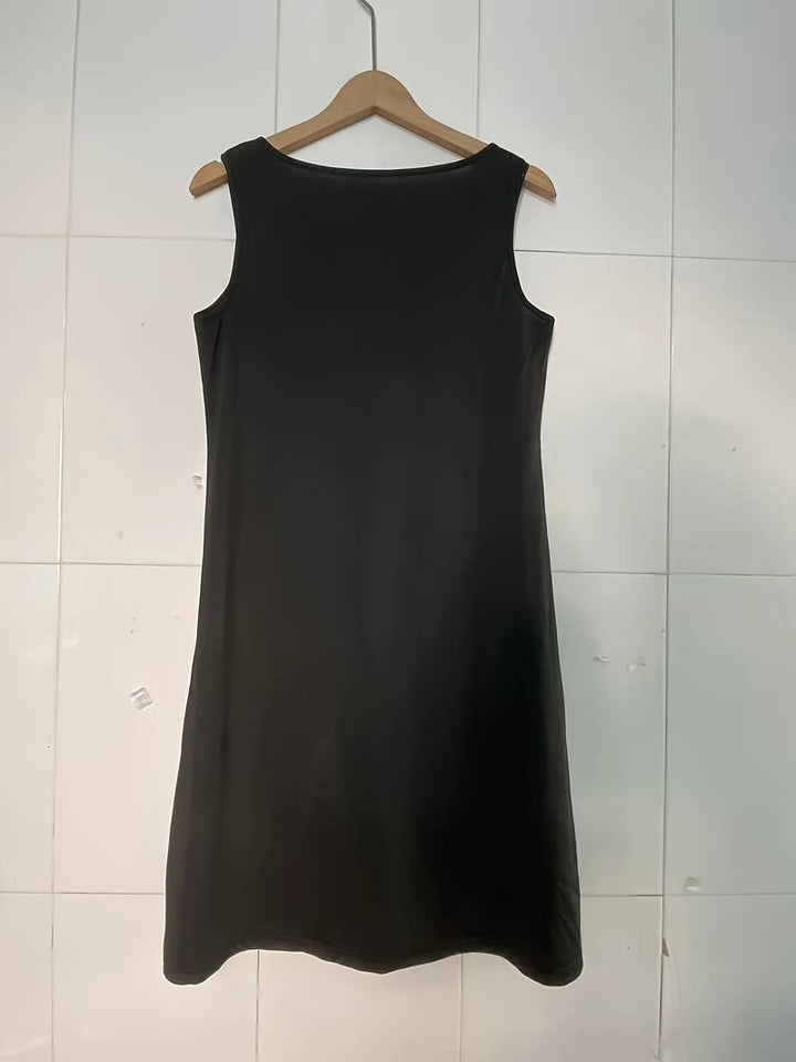 W&W Mode | Ärmellos Lockere Passform Boho Kleid Sommerkleid