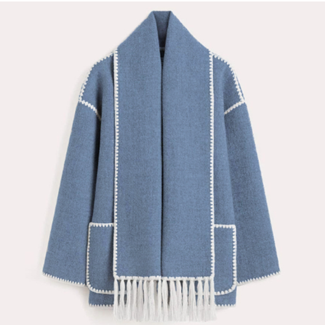 W&W Mode - Statement-Jacke mit Halstuch