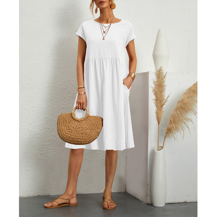 W&W Mode | Kleid Lässiges lockeres Sommerkleid für jede Gelegenheit