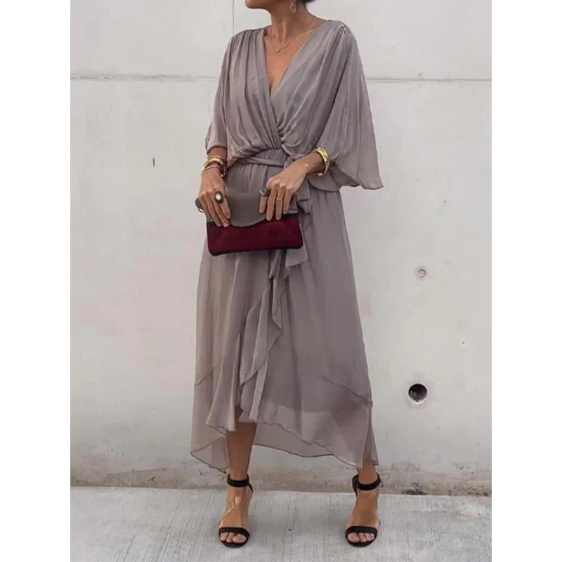 Celestina™ - Elegantes Sommerkleid mit V-Ausschnitt