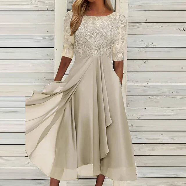 W&W Mode | Dunkelblaues Festkleid