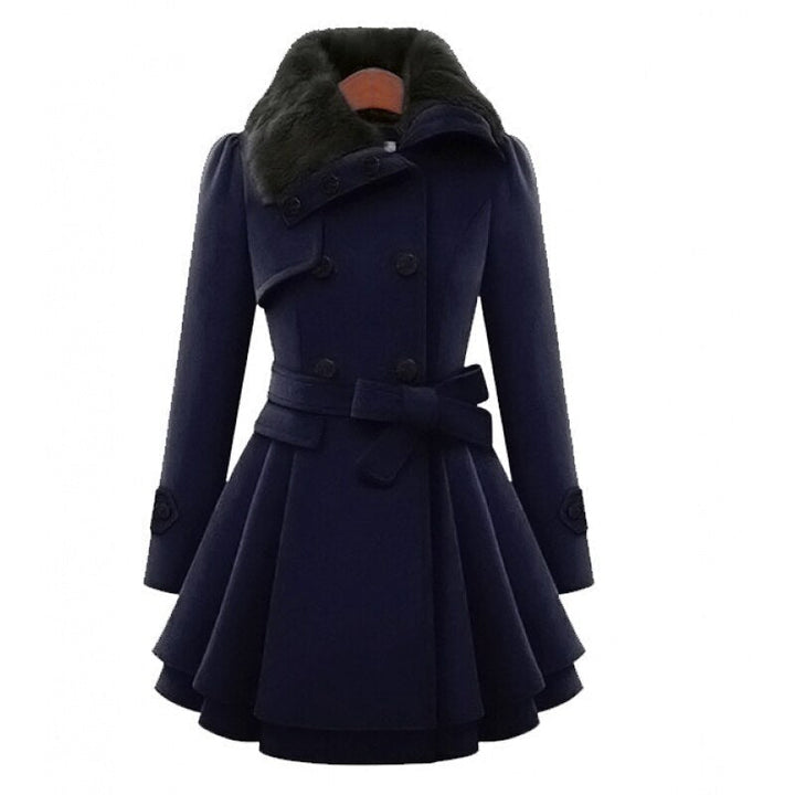 W&W Mode - Elegante Jacke Mit Kunstfellkragen