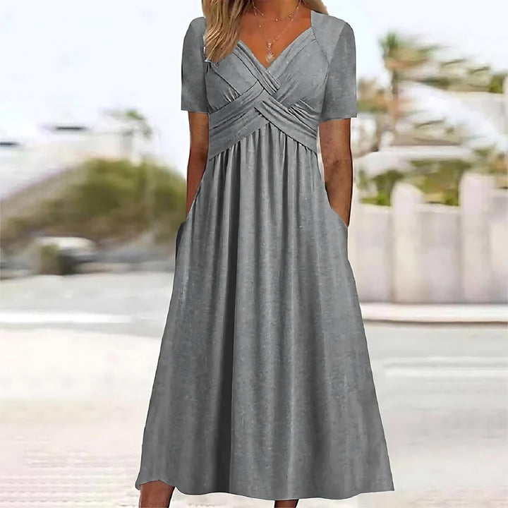 W&W Mode | Elegantes Midi-Kleid mit Bauchbedeckung