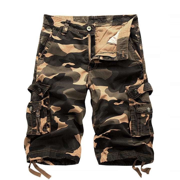 Herren Cargo-Shorts mit Utility-Taschen und verstellbarem Bund W&W Mode