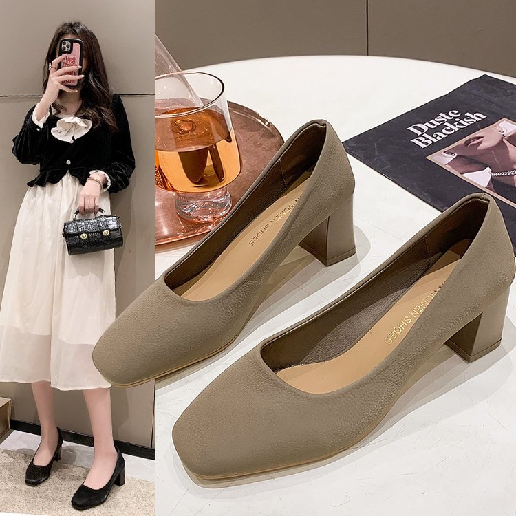 Damen Bequeme Blockabsatzpumps W&W Mode