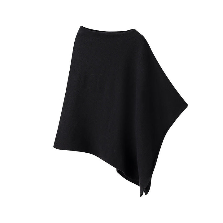 Damen Schalponcho aus hochwertiger Wolle und elastischem Material W&W Mode