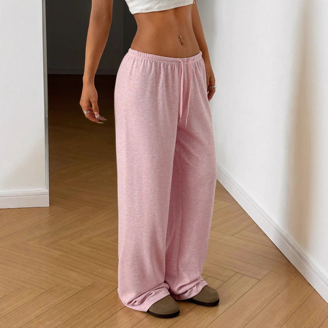 Damen Freizeit-Hose mit weitem Schnitt und bequemem Gummibund W&W Mode