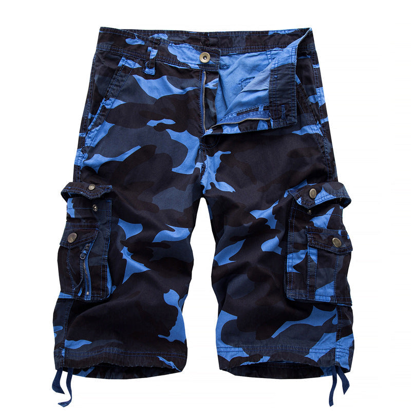 Herren Cargo-Shorts mit Utility-Taschen und verstellbarem Bund W&W Mode