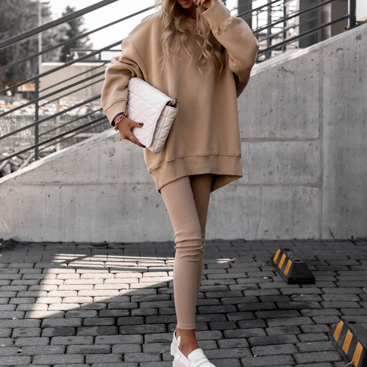 Damen Oversized Sweatshirt mit lässigem Schnitt und gemütlichem Material W&W Mode