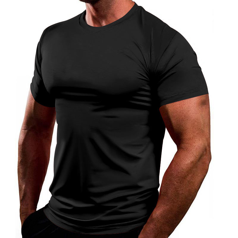 Herren Sportliches Kurzarm-T-Shirt aus atmungsaktivem Material mit feuchtigkeitsregulierendem Effekt W&W Mode