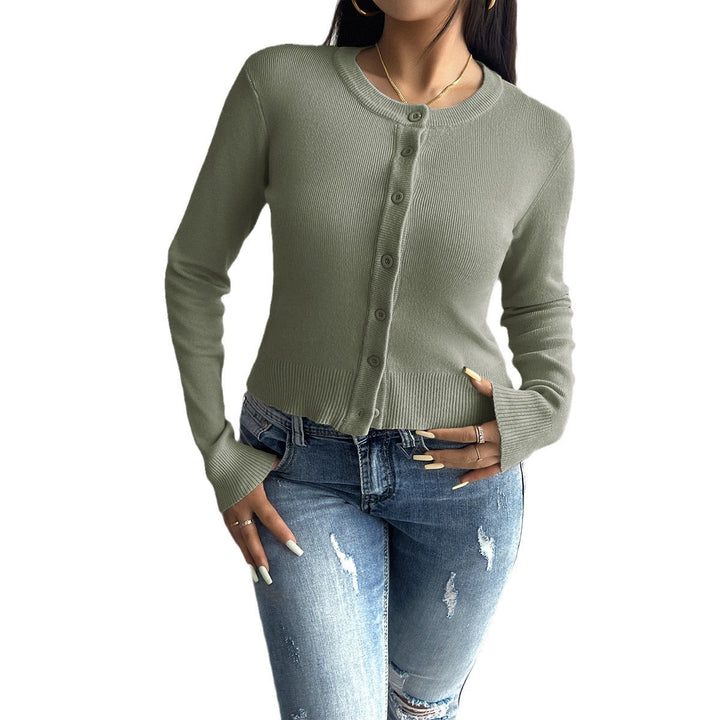 Damen Cardigan mit feiner Ribstruktur und Knopfverschluss W&W Mode