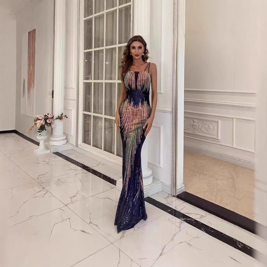 W&W Mode | Feierliche Performance Pailletten Abendkleid