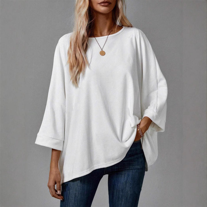 Damen oversized T-Shirt mit weitem Schnitt und moderner Silhouette W&W Mode